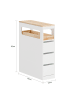 SoBuy Badezimmerschrank in Mattweiß - (W) 65 x (H) 82 x (L) 23 cm
