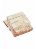 Hessnatur Hessnatur Streifenplaid TAMILO aus Bio-Lambswool mit Bio-Baumwolle in cremerosa