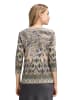 Betty Barclay Ringelshirt mit U-Boot-Ausschnitt in Grau/Beige