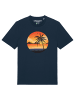 wat? Apparel T-Shirt Sunset on palm beach in Dunkelblau