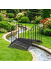 COSTWAY Gartenbrücke Metal 118 cm in Schwarz