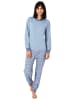 NORMANN Pflegeoverall langarm diagonalem Reißverschluss - 56120 in blau