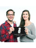 Mr. & Mrs. Panda Mauspad Panda Jiu Jitsu mit Spruch in Schwarz