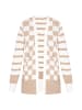 Sidona Women Cardigan in White Multicolour Beige