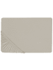 Beliani Bettlaken JANBU in Grau - (W) 200 x (H) 30 x (L) 200 cm