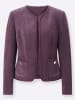 creation L Woll-Mix-Blazer in aubergine