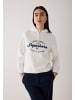 More & More softes Sweatshirt, Paillettenschrift in off white