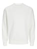 Jack & Jones Basic Sweater Sweatshirt Pullover JJEBRADLEY in Weiß