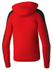 erima Herren Kapuzensweat in rot/schwarz
