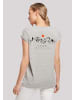 F4NT4STIC Extended Shoulder T-Shirt Discover the world in grau meliert