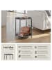 tectake Beistelltisch Oxford 45,5 x 45,5 x 53 cm, dunkelgrau