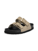 VITAFORM Veloursleder Pantoletten in taupe