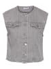 Noisy may Jeansweste in Light Grey Denim