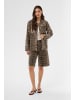Kaffe Jeanshemd KAjessica Loose fit in Black/Brown Leopard
