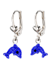 schmuck23 Silber Ohrringe 925 Delfin 1,0 cm x 1,0 cm