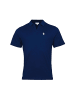 U.S. Polo Assn. Poloshirt 'Knopflos' in dunkelblau