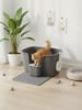 Feandrea 2er-Set: Katzentoilette in Schiefergrau - (B)76 x (H)33 x (T)64 cm