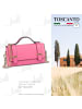 Toscanto Leder Handtasche Toscanto Tasche fuchsia, rosa ca. 19cm