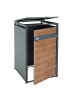 MCW XL 1er/2er-Mülltonnenverkleidung J82, Kirsche-Holzoptik dunkelbraun