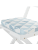Beliani 3-tlg Bistro Set FIJI in Weiß/Blau