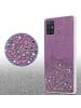 cadorabo Hülle für Samsung Galaxy A51 4G / M40s Glitter in Lila mit Glitter