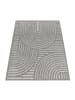 KADIMA DESIGN Teppich Kurzflor Struktur Wohnzimmer in Grau