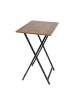 relaxdays Beistelltisch "Industrial" in Braun/ Schwarz – (B)48 x (H)66,5 x (T)36 cm