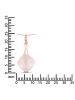 Rafaela Donata Kette Sterling Silber Rosenquarz in roségold