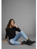 Laura Scott Longpullover in schwarz