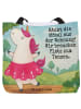 Mr. & Mrs. Panda Tote Bag Einhorn Ballerina Design mit Spruch in Weiß