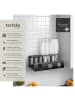 tectake Soda-Flaschenhalter  Triso 30 x 15,5 x 11,5 cm, schwarz