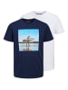 Jack & Jones T-Shirt JJGEM 2er PACK in verschiedene