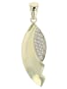Adeliás Damen Anhänger aus 333 Gold mit Zirkonia in gold
