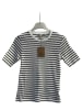 Herrlicher FEIN SHORTSLEEVE JERSEY FLAME STRIPED in Creme