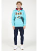 PLUS EIGHTEEN Herren Kapuzenpullover in Türkis