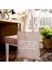 Mr. & Mrs. Panda Tote Bag Spruch Handwerker Lösung mit Spruch in Braun Pastell