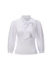 Rich & Royal Bluse mit Schleife in White