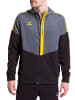 erima Squad Trainingsjacke mit Kapuze in slate grey/schwarz/gelb