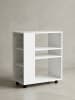 KADIMA DESIGN Regal WL5.694 60 x 75 x 35 cm Regalwagen mit Rollen Holz, in Weiß