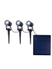 näve LED Solarleuchte "SPOTI" in schwarz - (L)4.1 cm x (B)4.1 cm x (H)24 cm