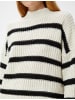 KOTON Sweater in Ekru Gestreift