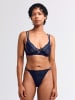 Erlich Textil  String FLUID LACE STRING in mitternachtblau