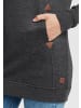 Oxmo Hoodie OXVicky Sweat Pile Hoodie Long 21300531ME Kapuzenpullover lang geschnitten in Grau