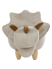 Beliani Tierhocker TRICERATOPS in Grau/Braun - (W) 92 x (H) 56 x (L) 42 cm