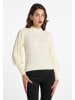 faina Damen Strickpullover in Wollweiss