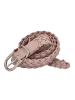 styleBREAKER Flechtgürtel in Rose