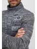 FQ1924 Troyer FQGudmund 21900112-ME Modischer Strickpullover mit Print in Blau