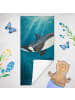 Mr. & Mrs. Panda Handtuch Orca Design ohne Spruch in OZeichenanblue