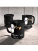 Mr. & Mrs. Panda Kaffeetasse Engel Posaune mit Spruch in Schwarz