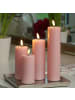 Deluxe Homeart LED Kerze Mia Echtwachs flackernd H: 10cm D: 5cm in rosa